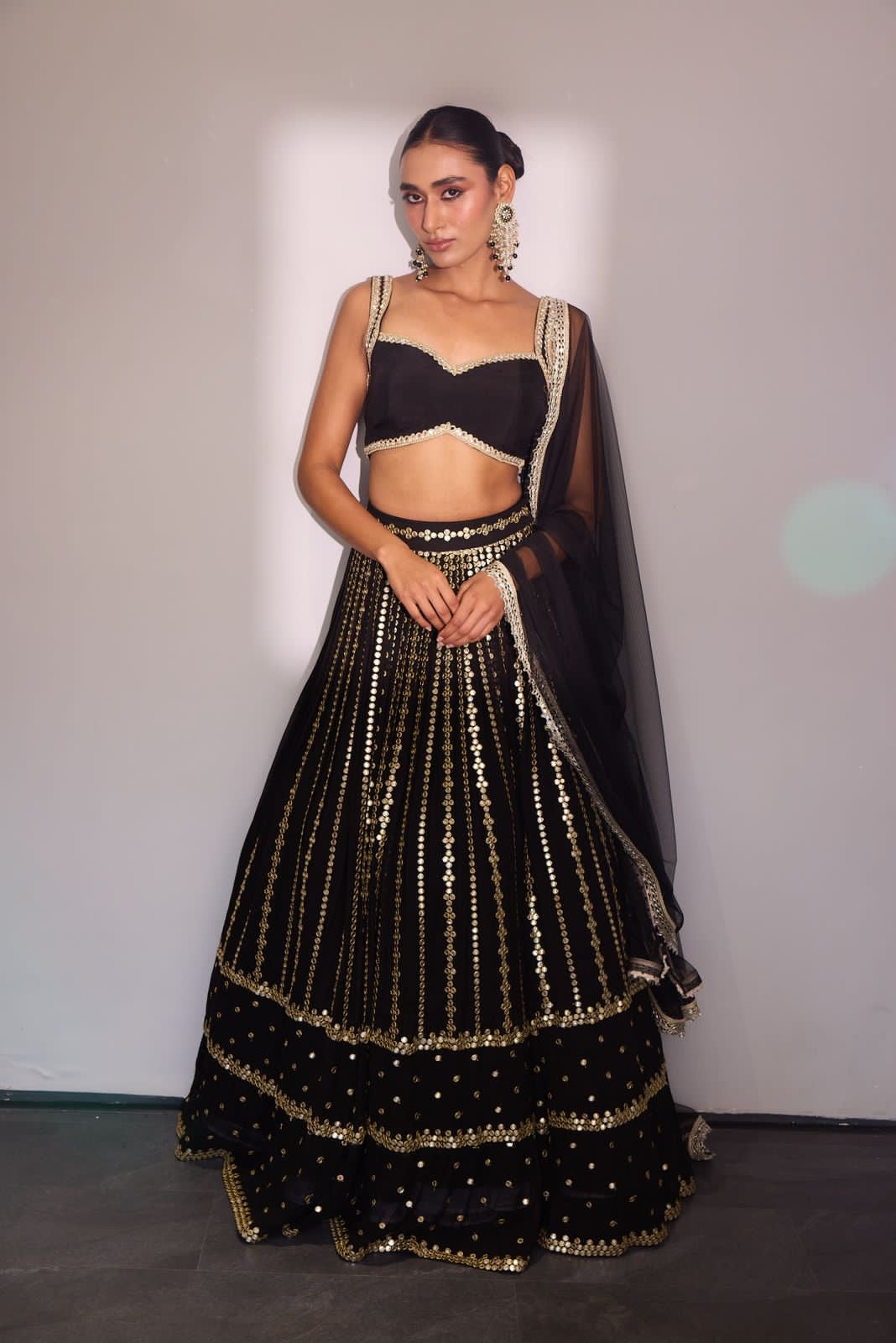 Black Royalty Lehenga