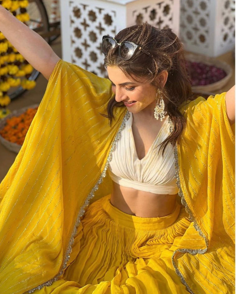 Bright Yellow Lehenga Set