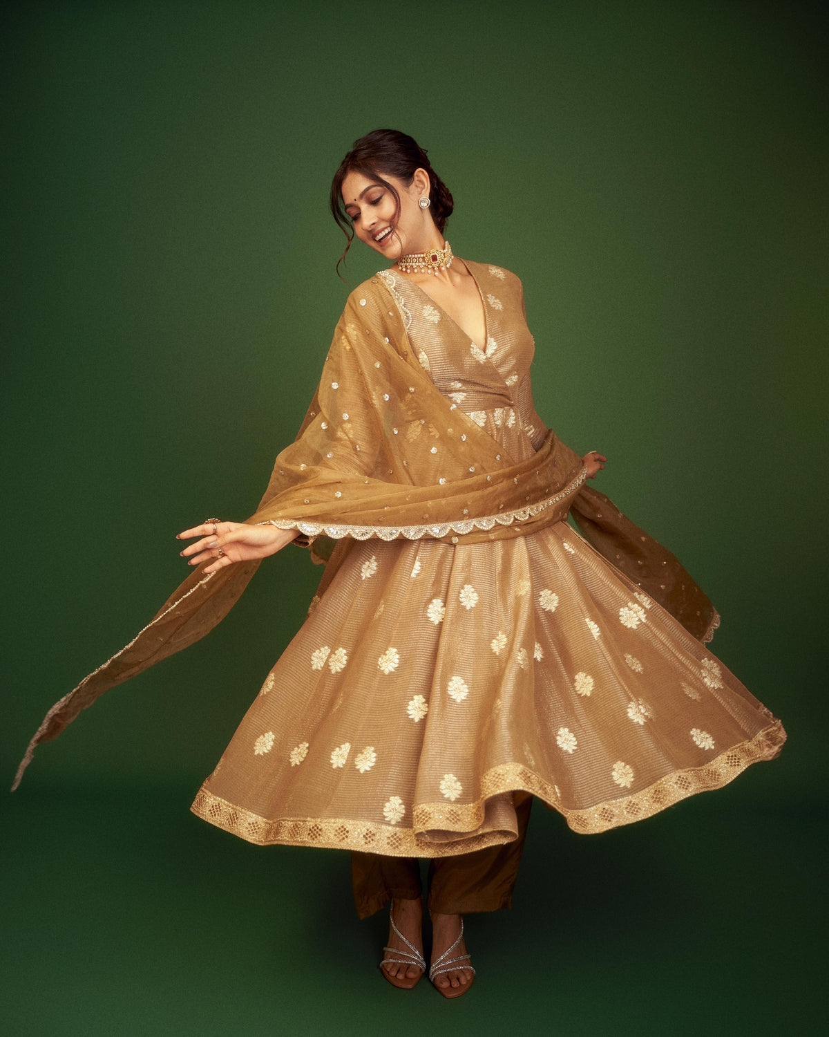 Tissue Silk Anarkali