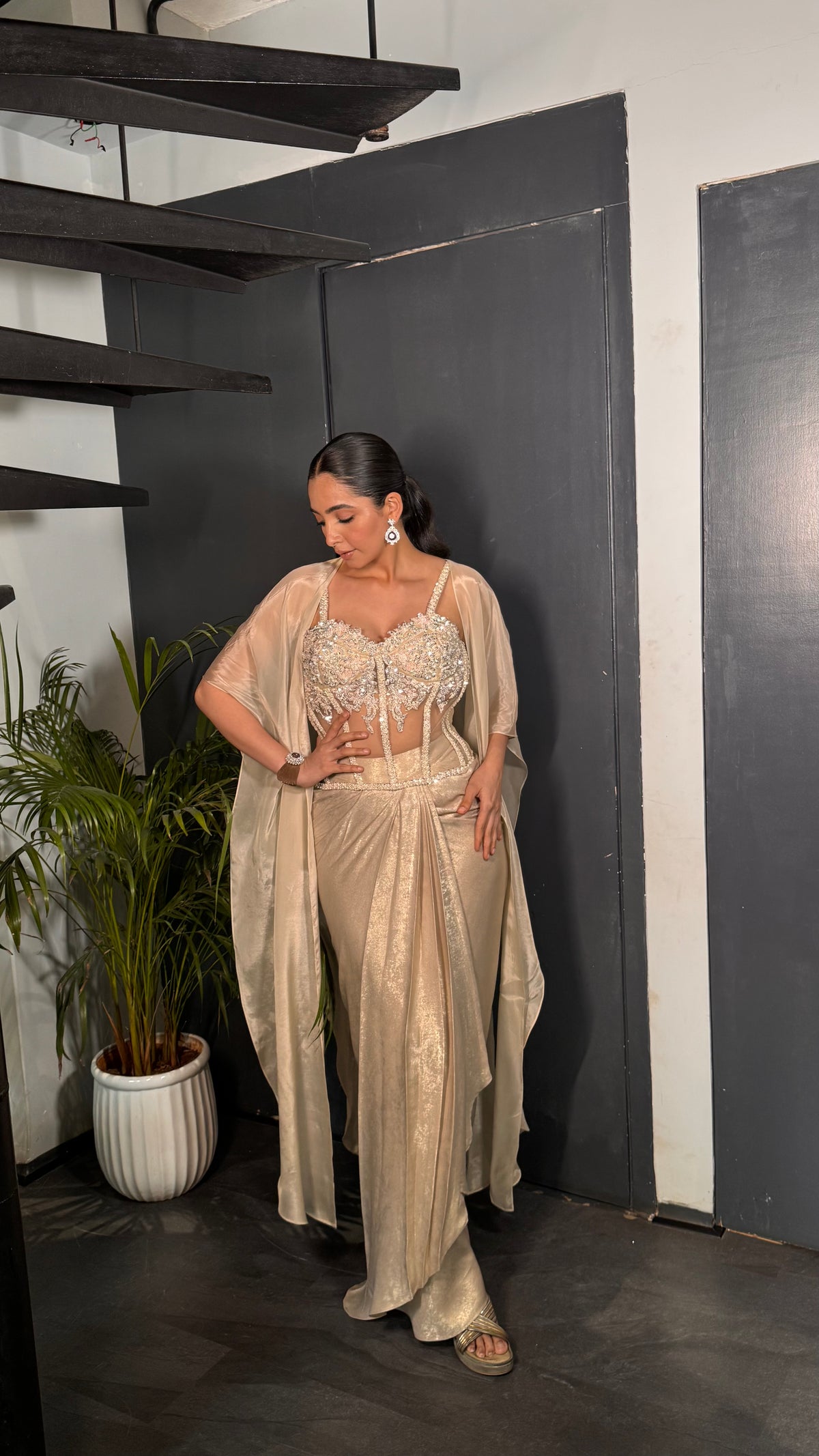 Lace Corset Lehenga