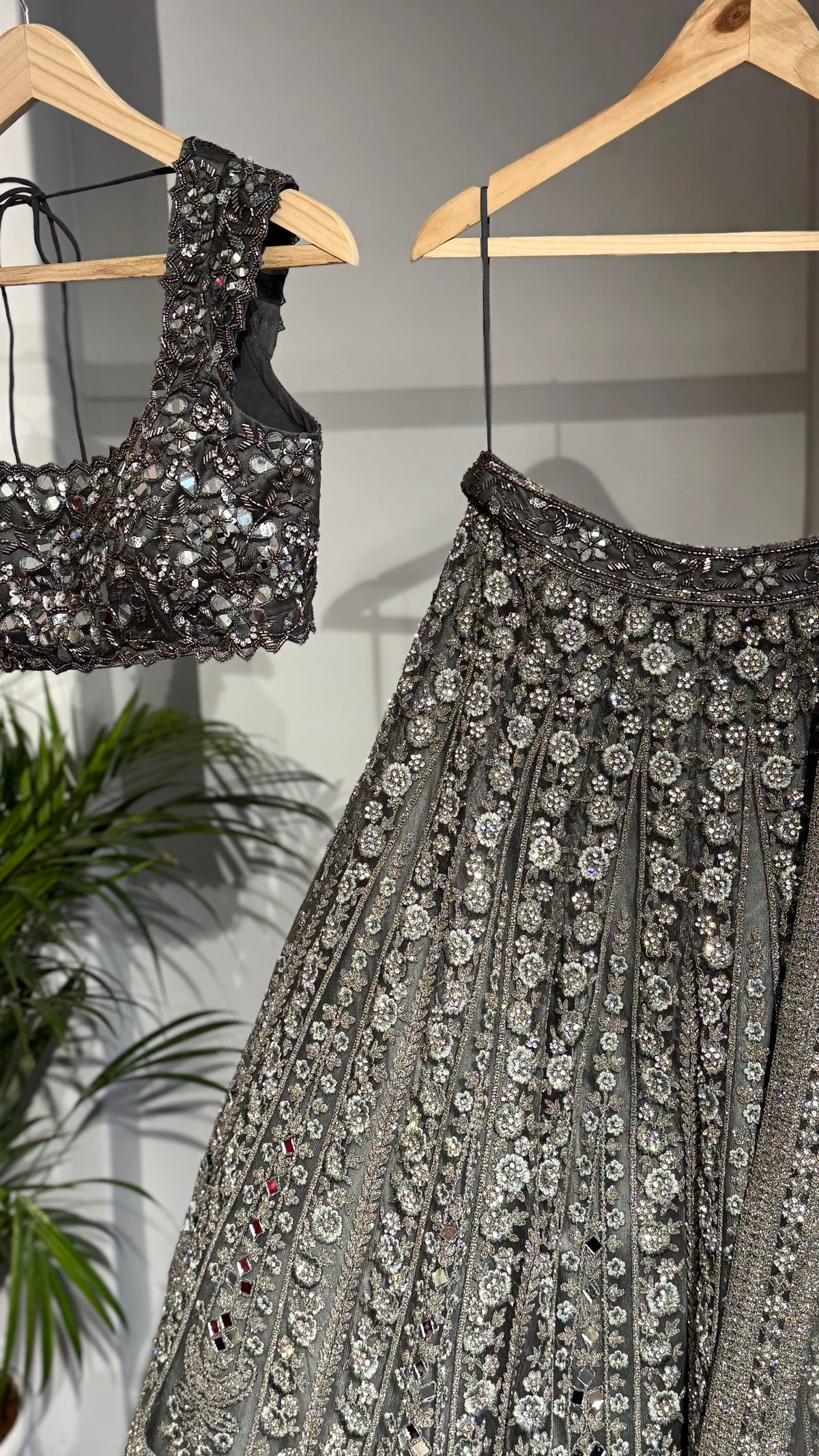 Supreme Elegance Silver Lehenga