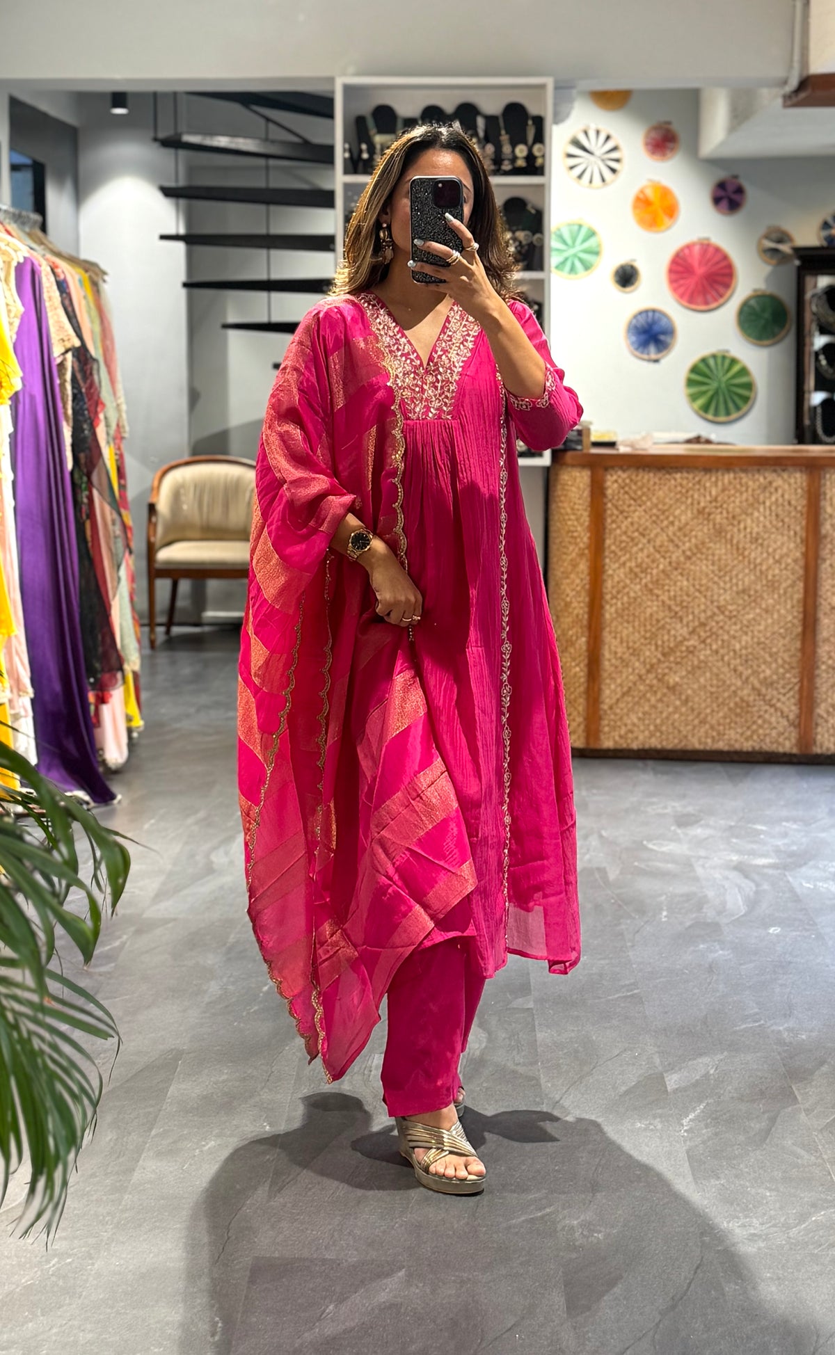 Pink Mirage Anarkali