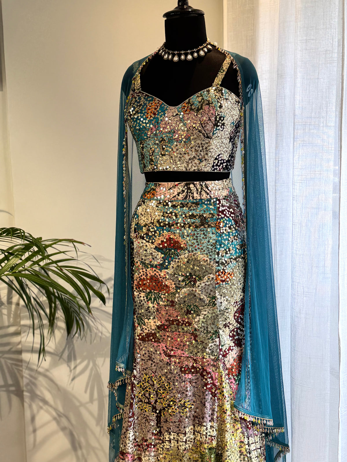 Sheeted Fishcut Lehenga