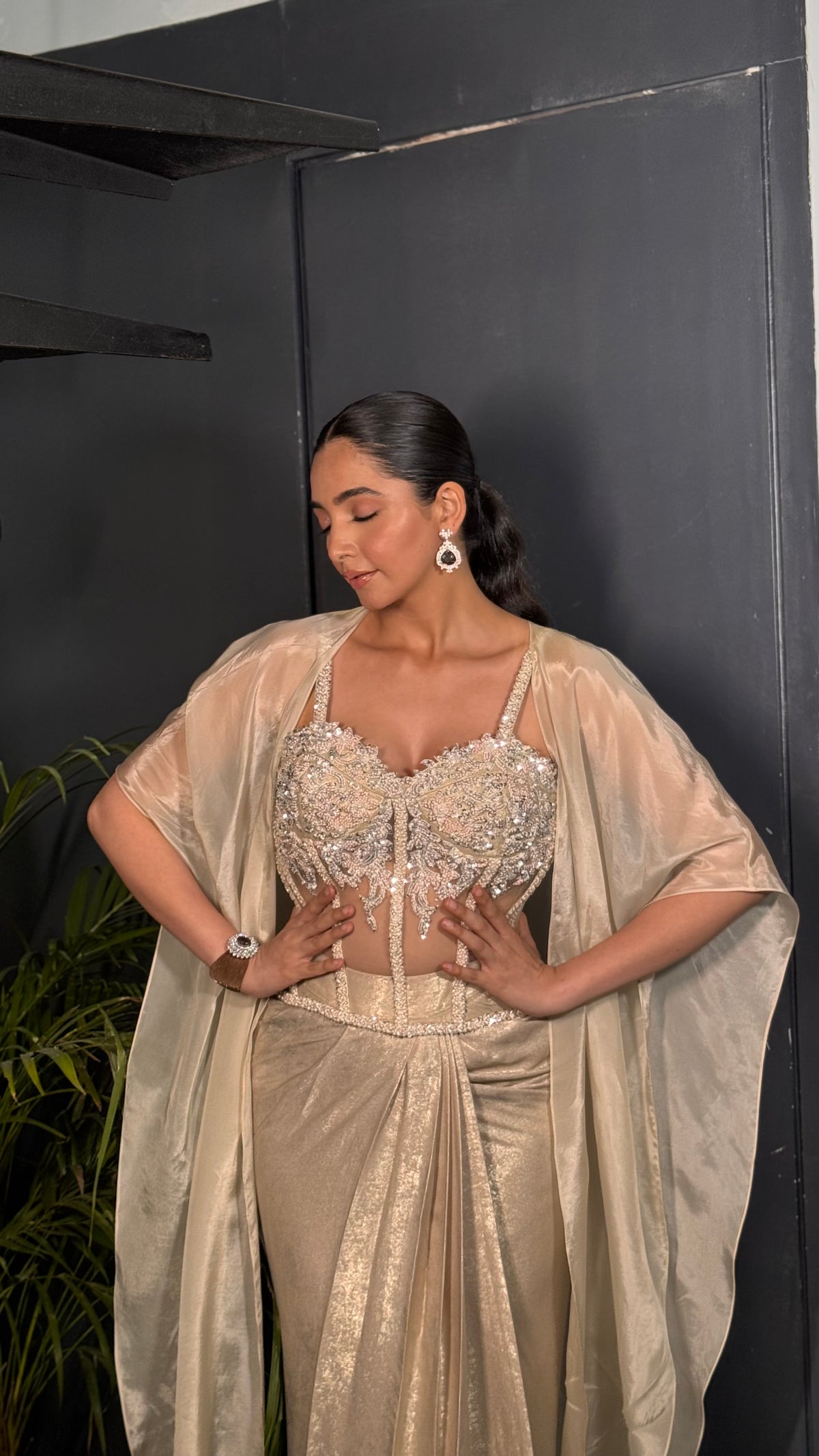 Lace Corset Lehenga