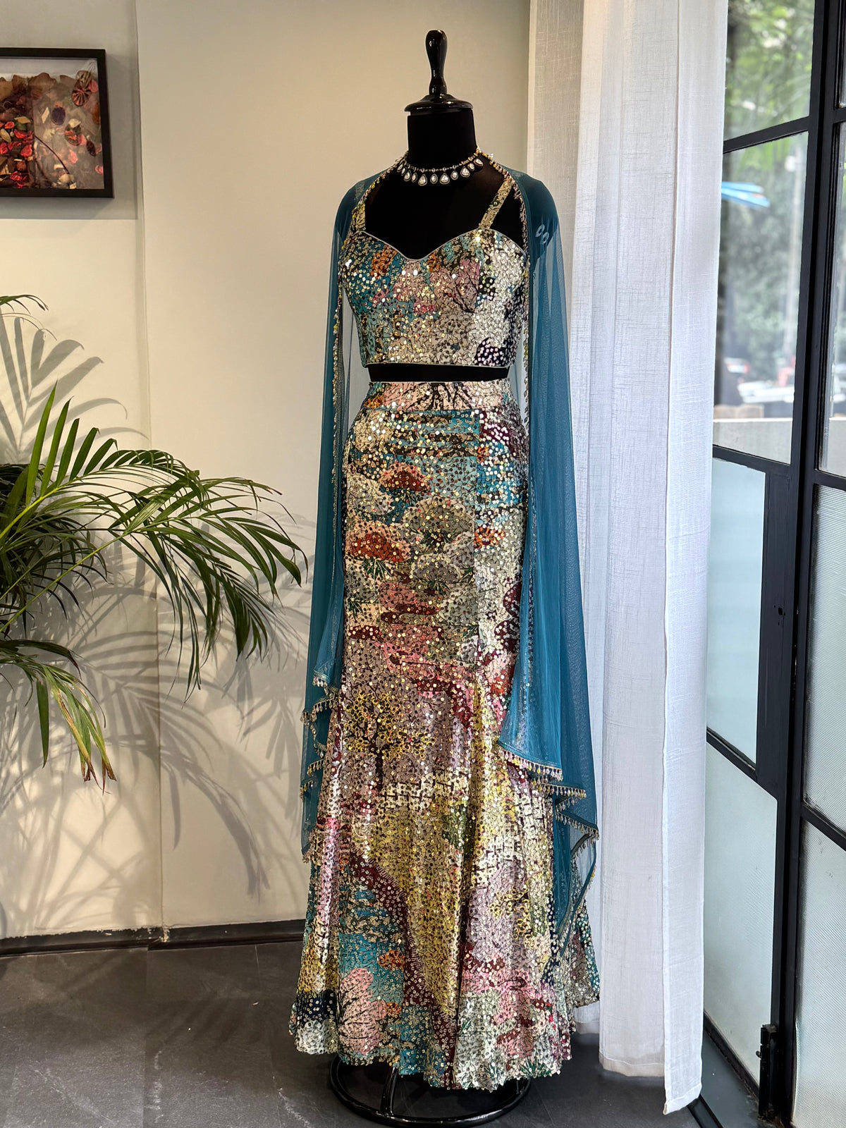 Sheeted Fishcut Lehenga