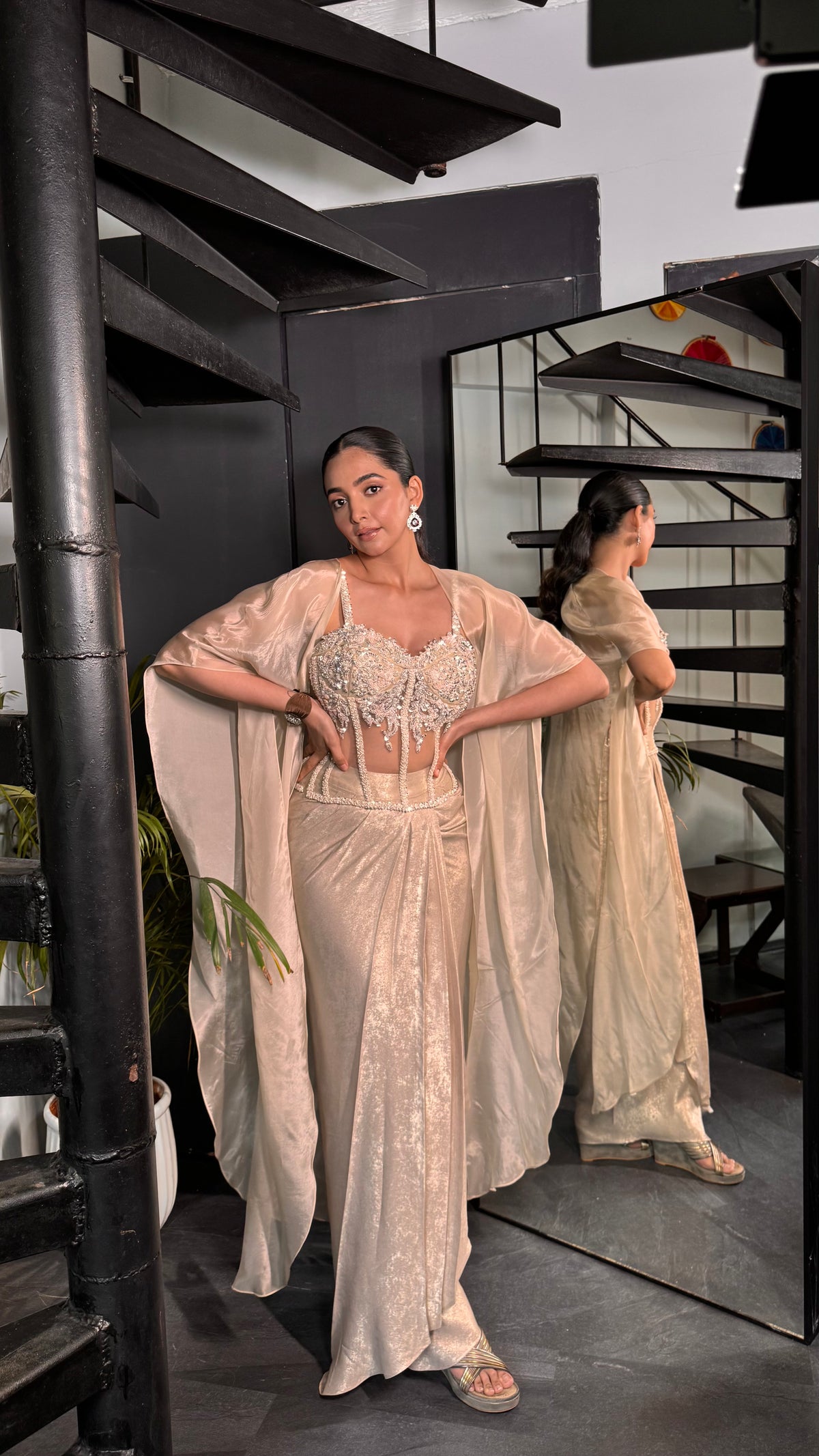 Lace Corset Lehenga