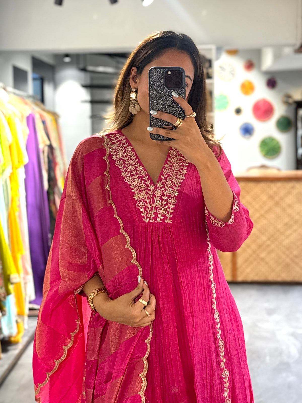 Pink Mirage Anarkali