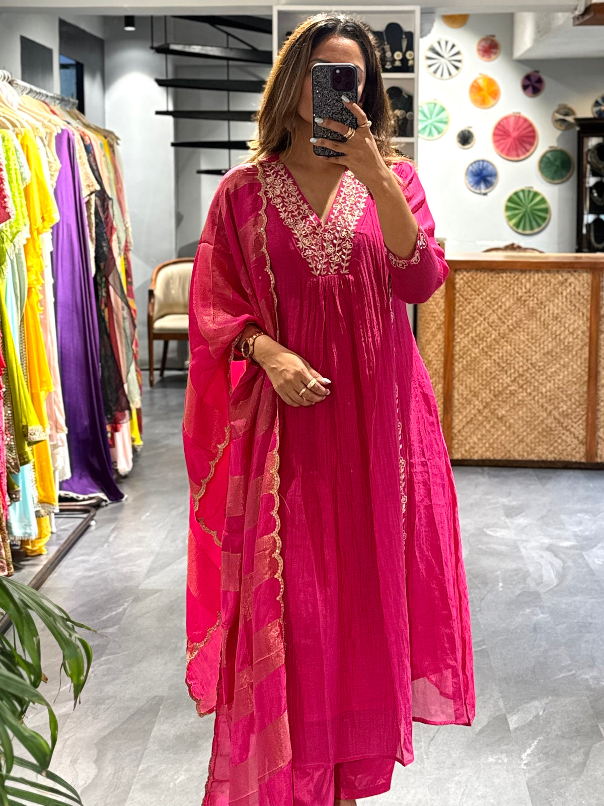 Pink Mirage Anarkali