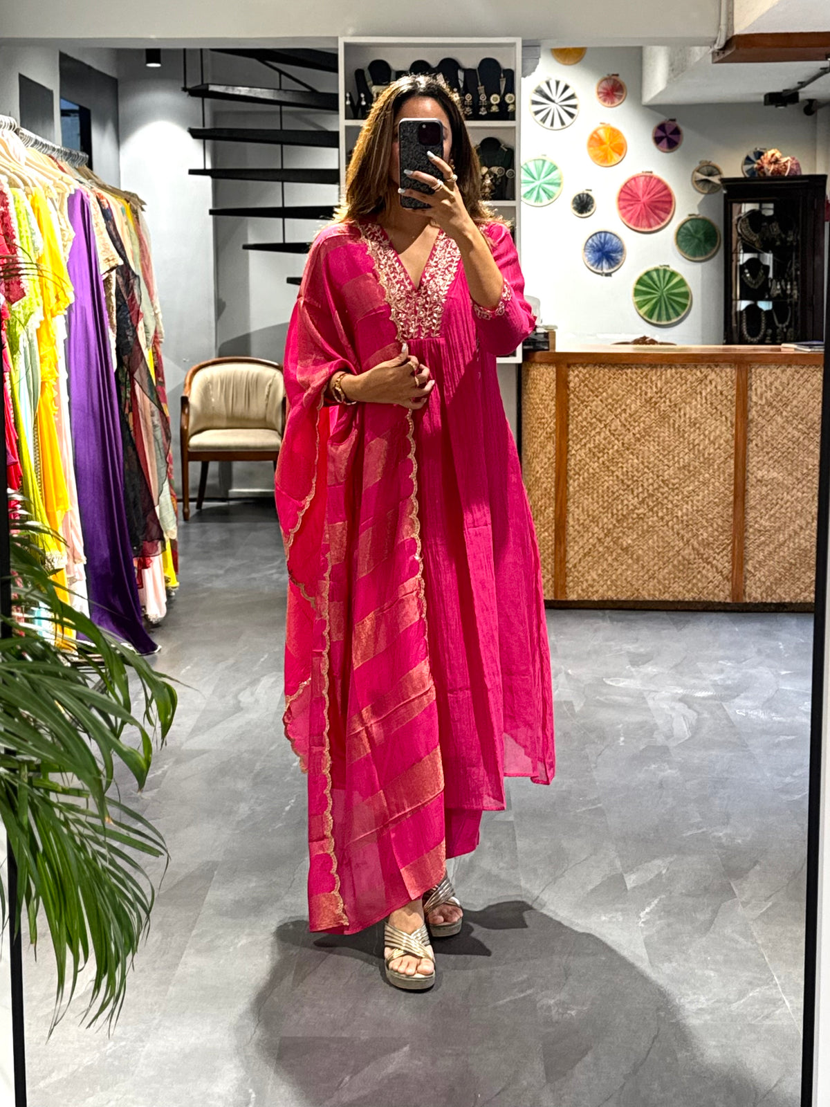 Pink Mirage Anarkali