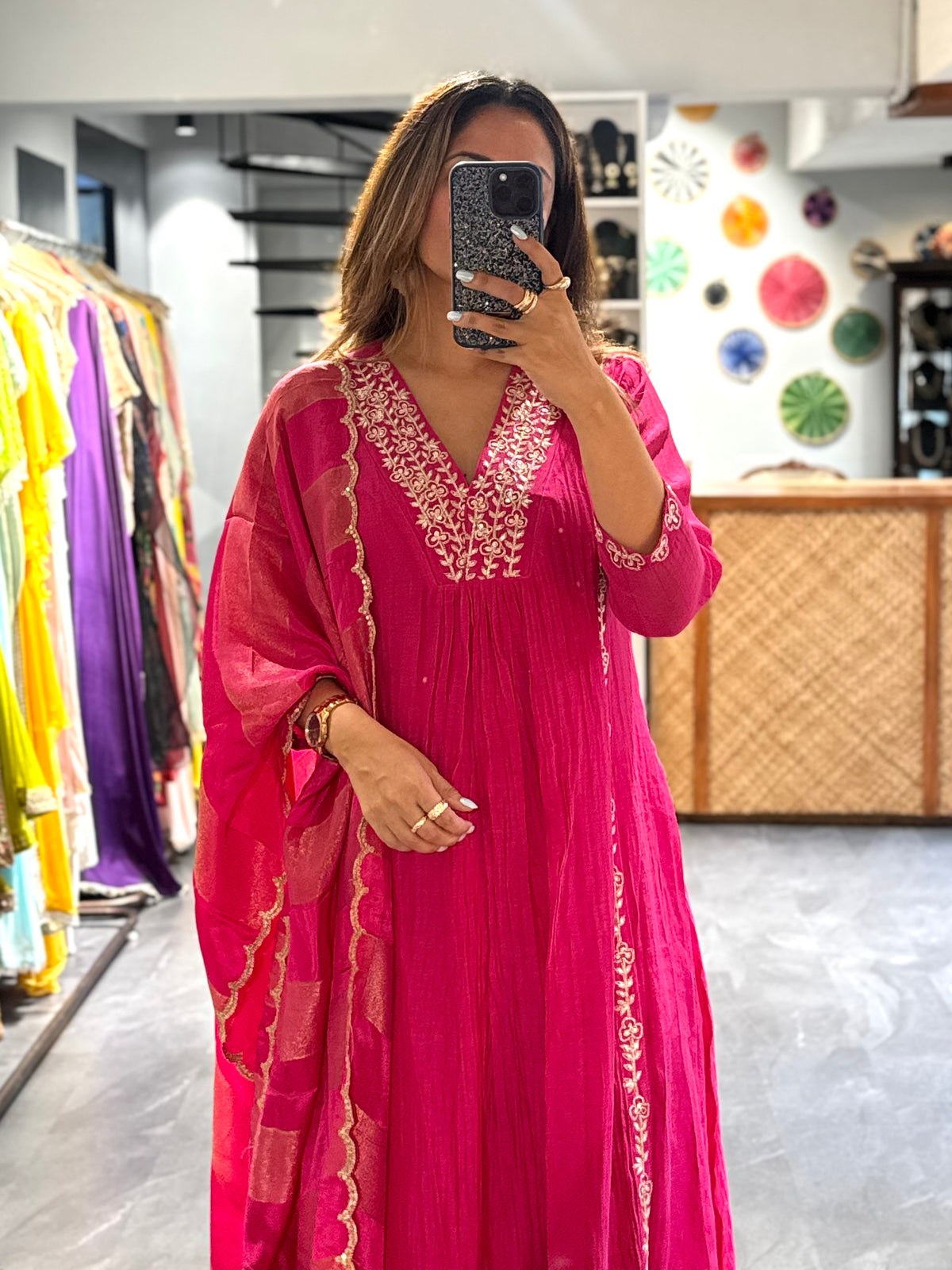 Pink Mirage Anarkali