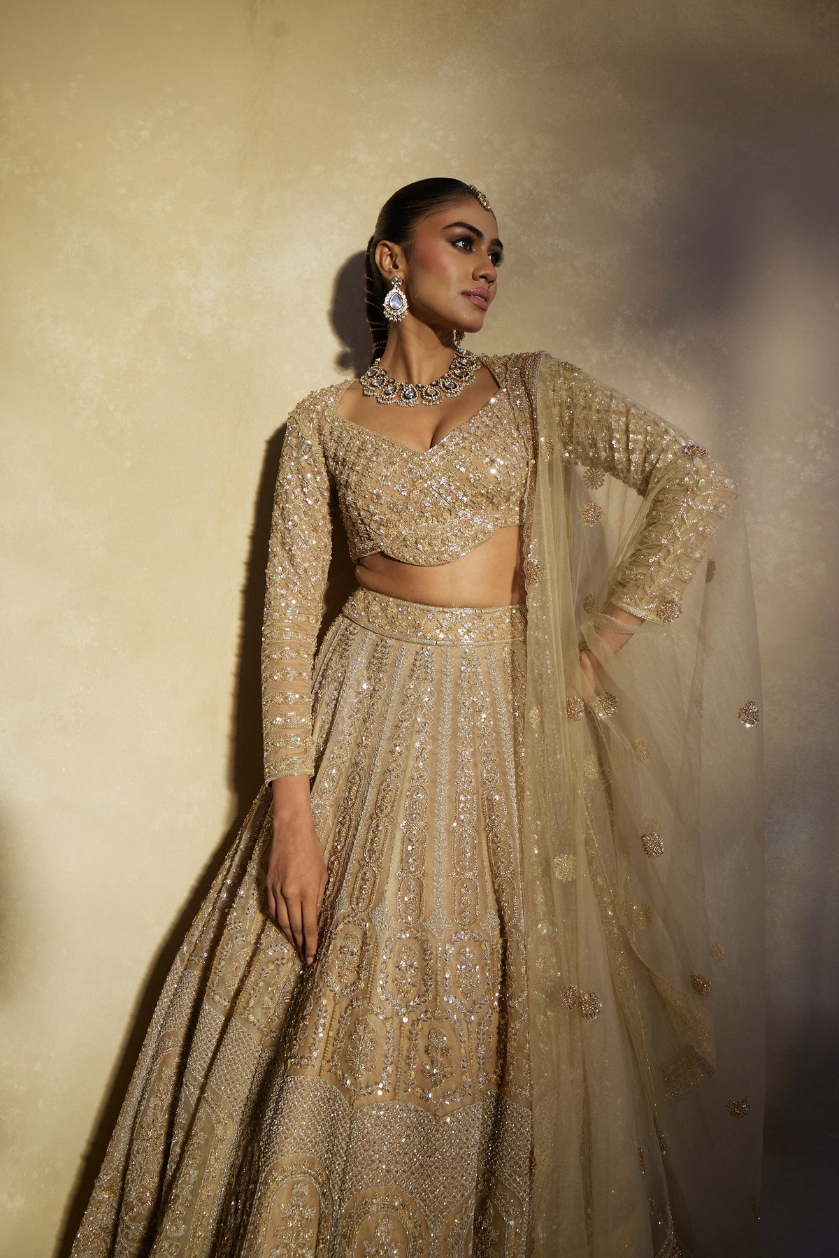 Zaraya - Timeless Golden Lehenga