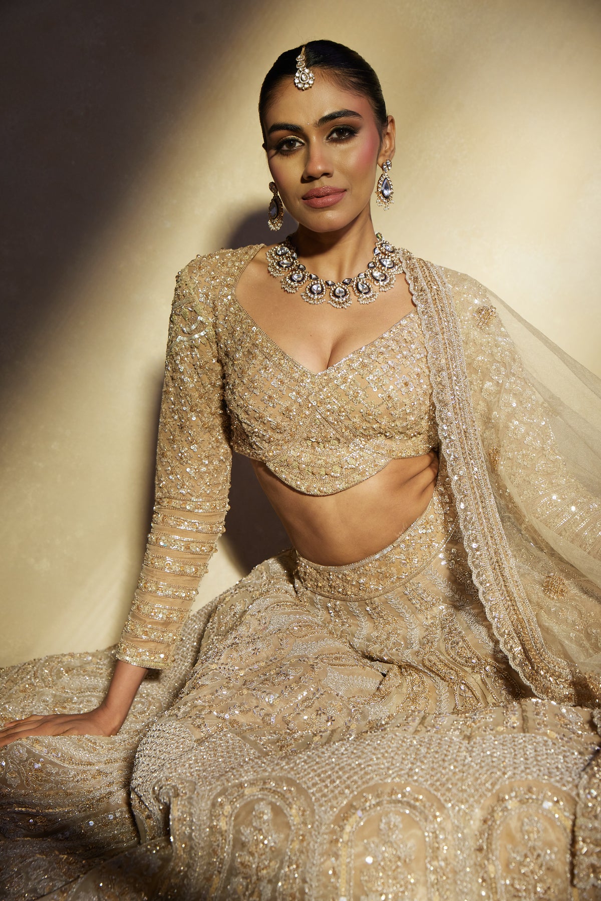 Zaraya - Timeless Golden Lehenga